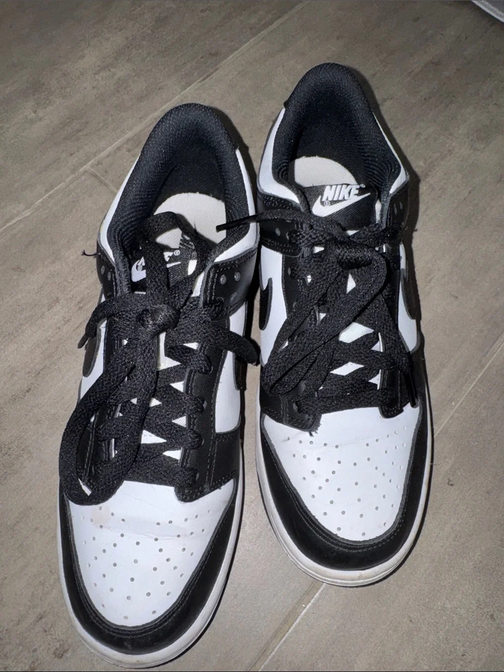 Nike women's Black and White dunk sneakers